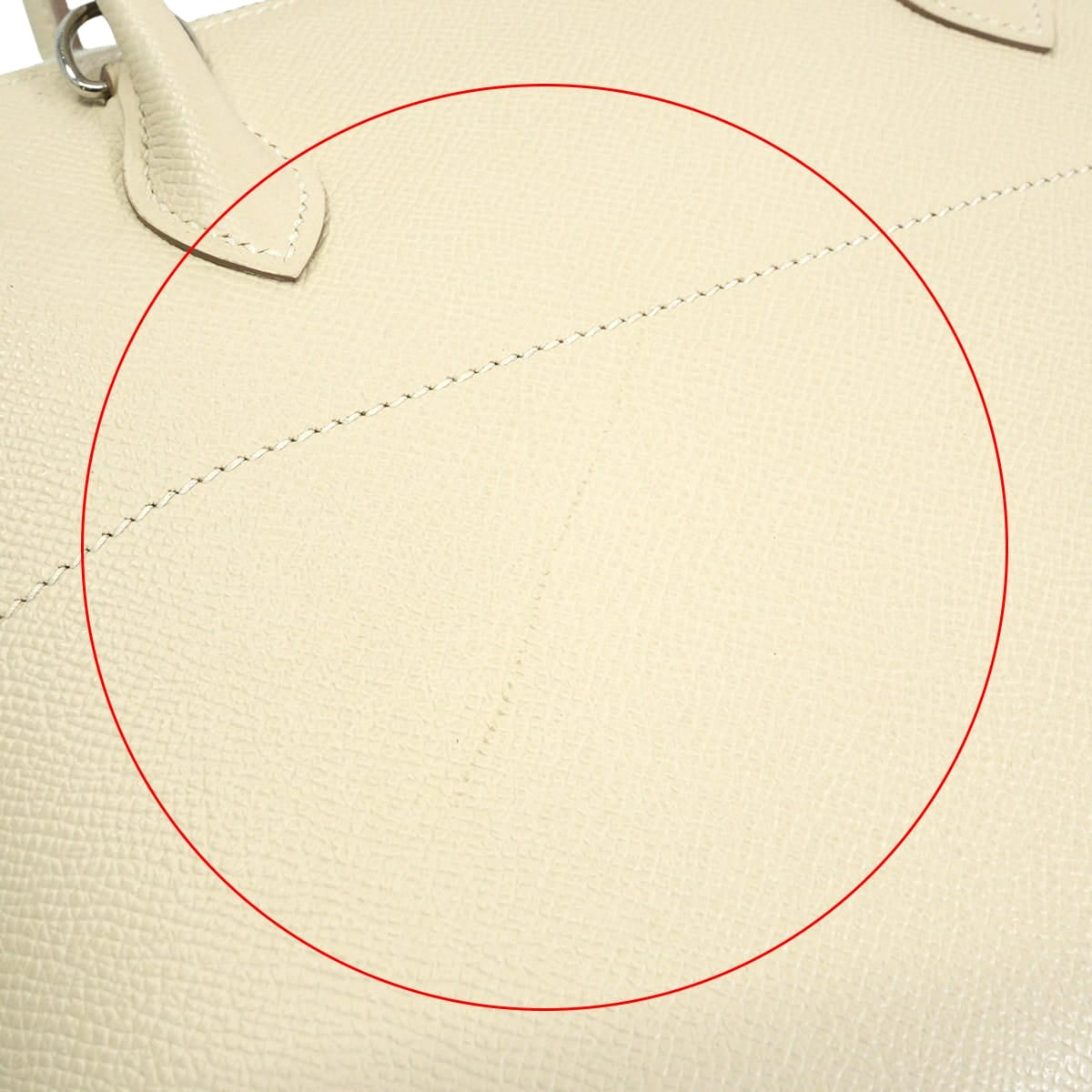 [Pre-loved] HERMES Shoulder bag Bolide27 Craie Veau Epsom Silver HW Stamp A[USED SA][Authentic]