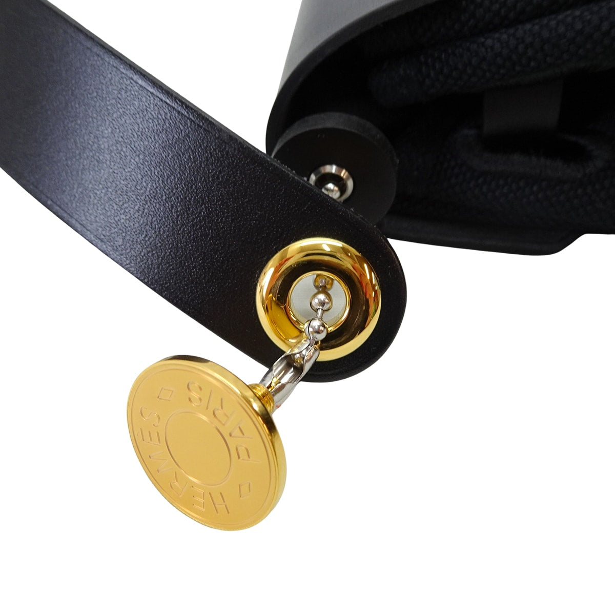 HERMES Shoulder bag Herbag Zip 20 Mini Noir (Black) Toile Militaire/Vache Hunter Gold HW Stamp K[BRAND NEW][Authentic]