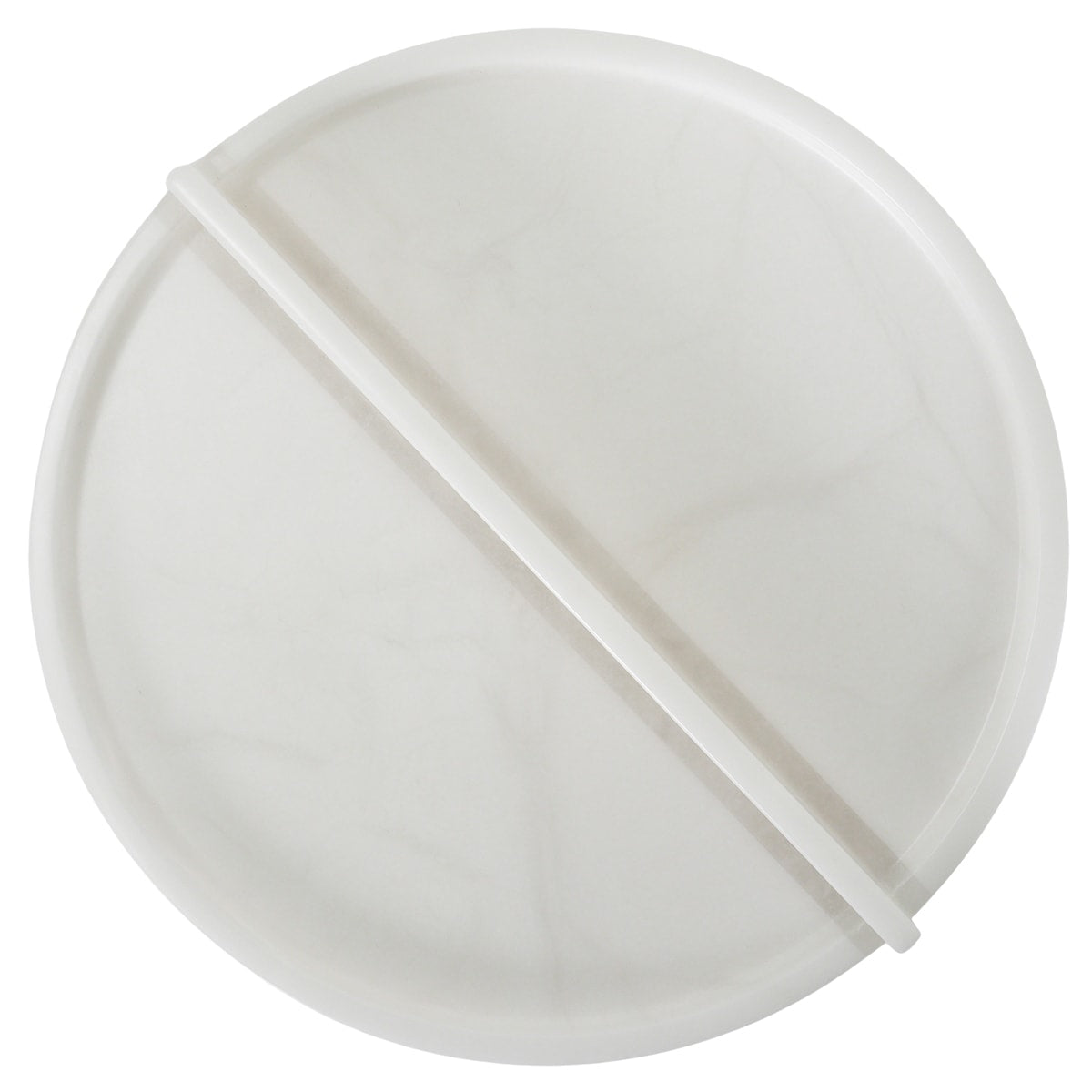HERMES Round Tray ArianeNatural Alabaster[EXCELLENT][Authentic]