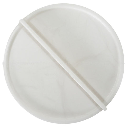 HERMES Round Tray ArianeNatural Alabaster[EXCELLENT][Authentic]