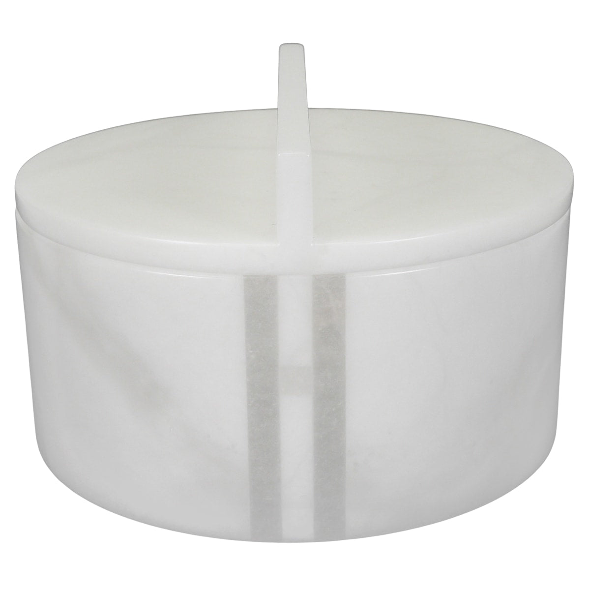 HERMES Ariane PM Round Box with LidNatural Alabaster[EXCELLENT][Authentic]