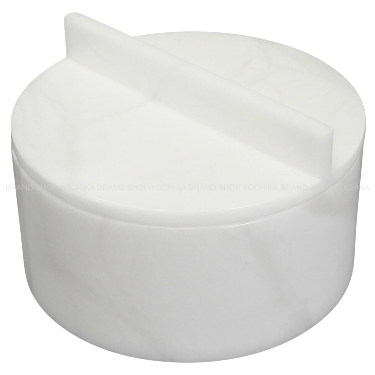 HERMES Ariane PM Round Box with LidNatural Alabaster[EXCELLENT][Authentic]
