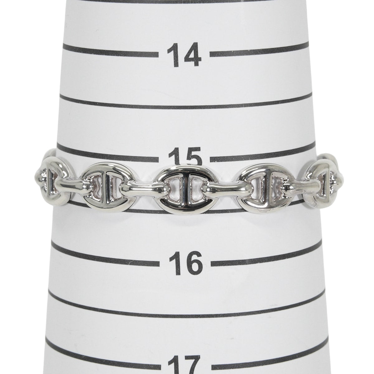 HERMES bracelet Bangle Chaine D'ancre Enchainee MM #SH Silver Silver925 (SV925 Ag925)[EXCELLENT][Authentic]