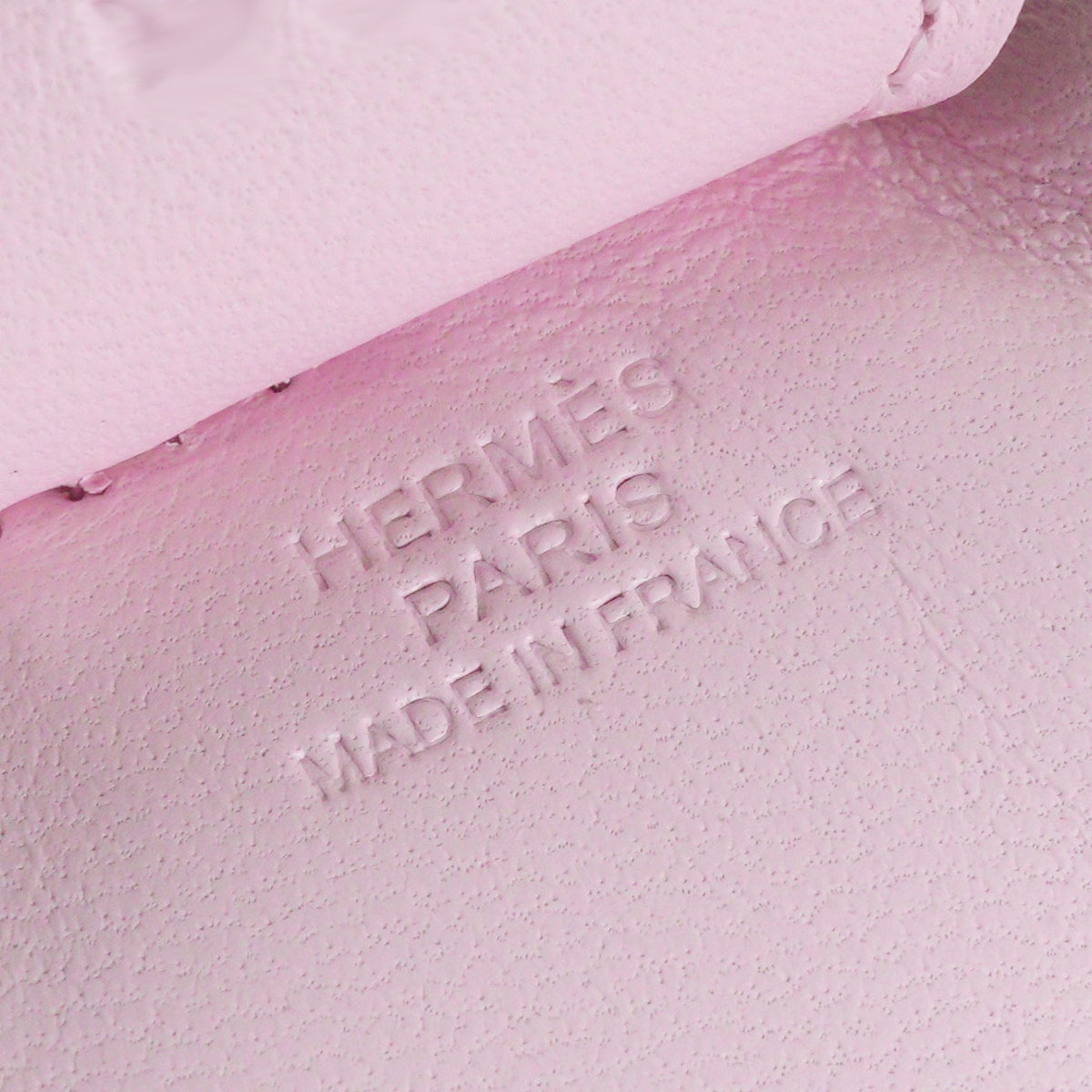 HERMES bag charm Rodeo MM Rose Darling Agneau Milo Stamp W[EXCELLENT][Authentic]