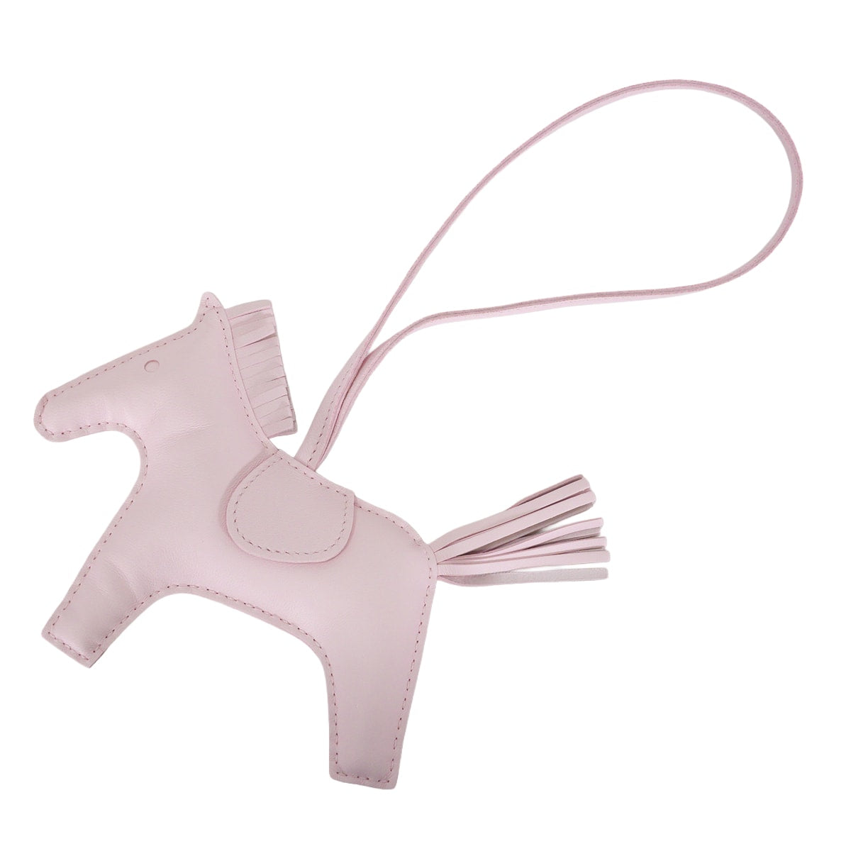 HERMES bag charm Rodeo MM Rose Darling Agneau Milo Stamp W[EXCELLENT][Authentic]