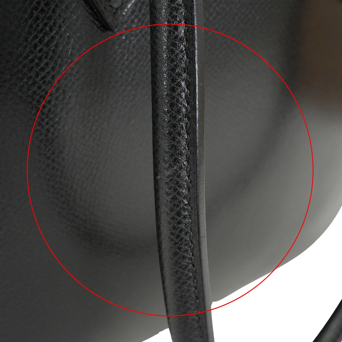 [Pre-loved] HERMES Handbag Plume 28 Noir (Black) Courchevel Gold HW Stamp □G[USED SA][Authentic]
