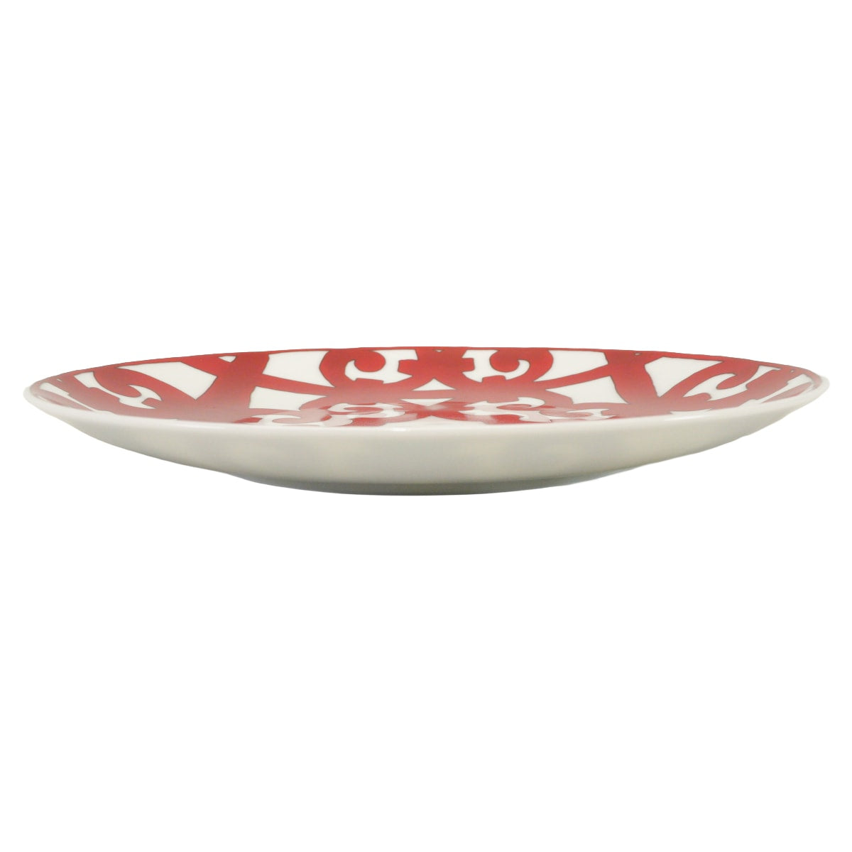 HERMES Plate Guadalquivir Dessert PlateRouge/Blanc (White) Porcelain P011007P[ALMOST NEW][Authentic]