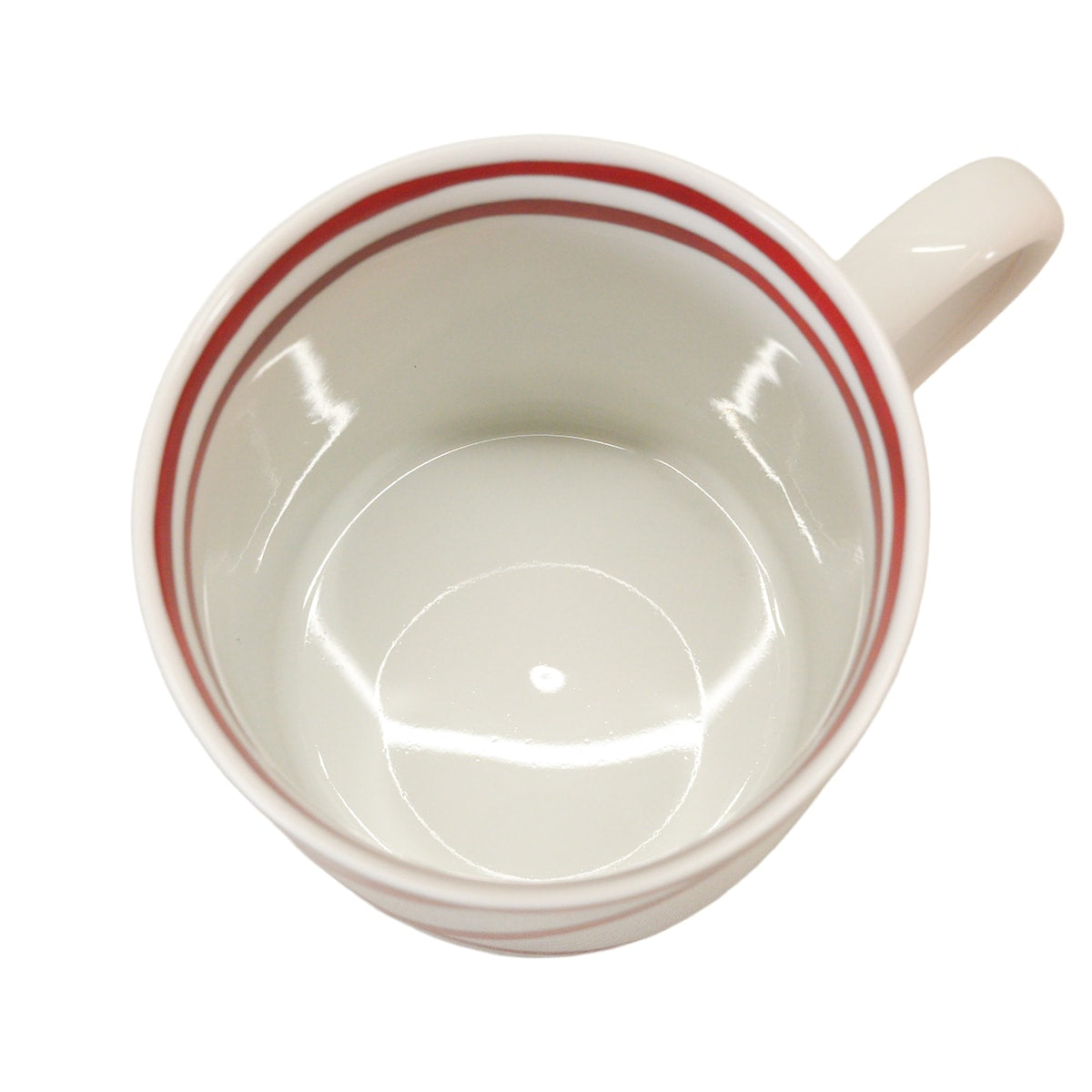 HERMES mug cup Guadalquivir No2 300ml Blanc (White)Rouge Porcelain[ALMOST NEW][Authentic]