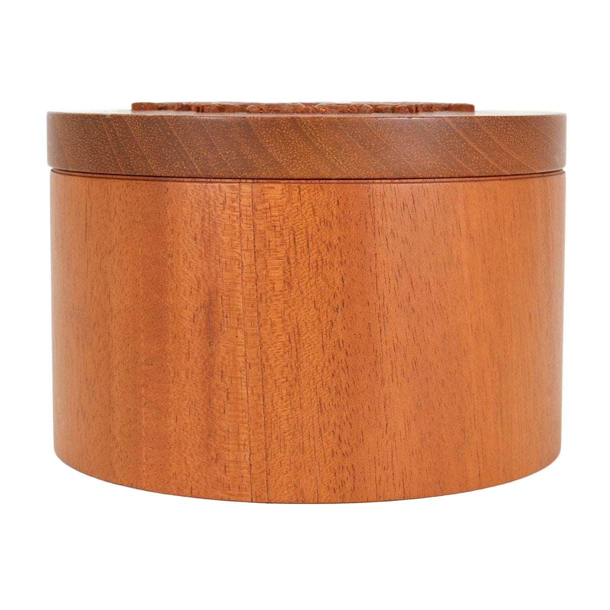 [Pre-loved] HERMES Round Box Ex-Libris Twilly Trinket CaseNatural Lacquered Wood[LIKE NEW][Authentic]