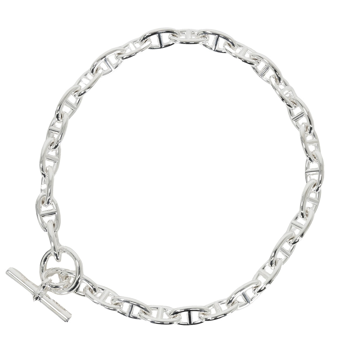 HERMES necklace Chaine D'ancre GM 29links Silver Silver925 (SV925 Ag925)[EXCELLENT][Authentic]