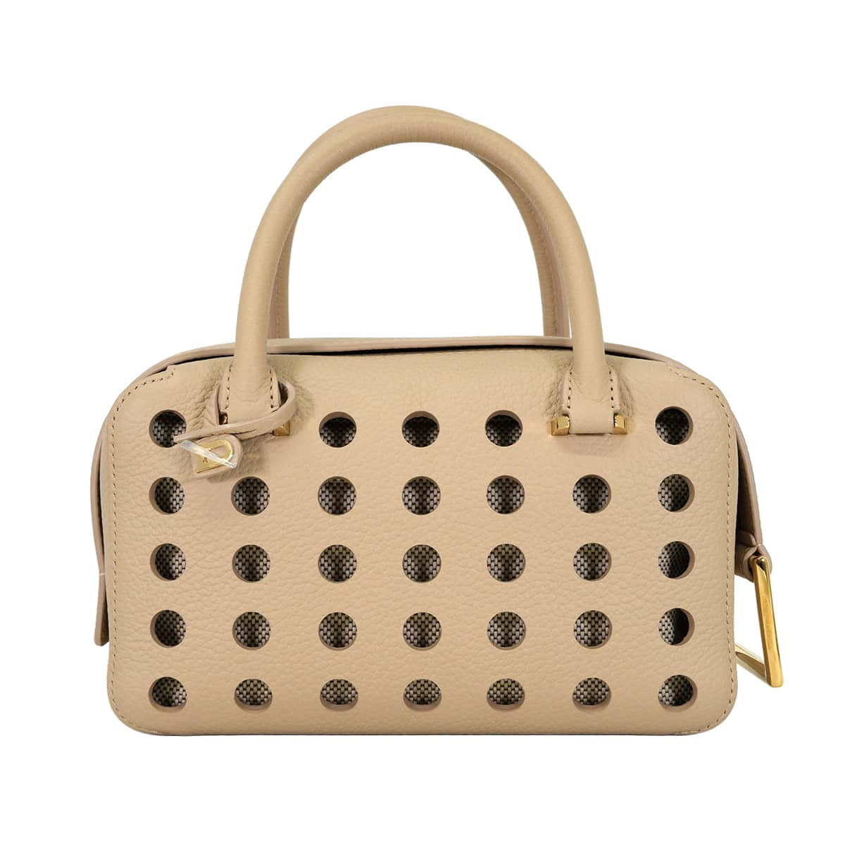 [Pre-loved] Delvaux Handbag Cool Box Mini AirlessSirocco Taurillon Soft Gold HW AA0670BAH021YDO[LIKE NEW][Authentic]