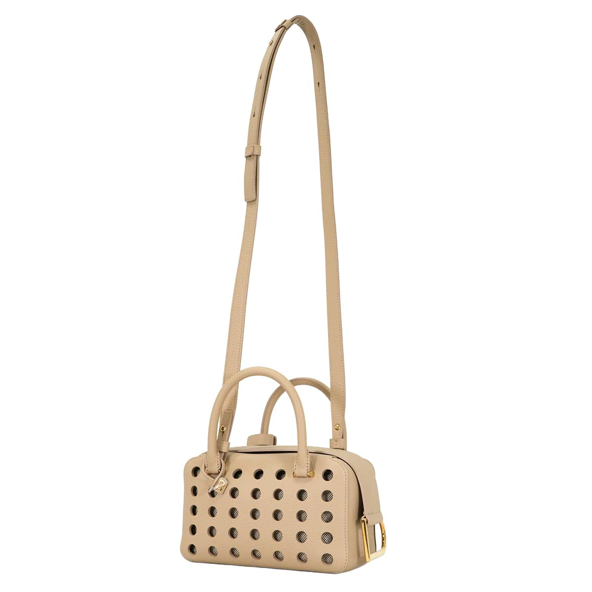 [Pre-loved] Delvaux Handbag Cool Box Mini AirlessSirocco Taurillon Soft Gold HW AA0670BAH021YDO[LIKE NEW][Authentic]