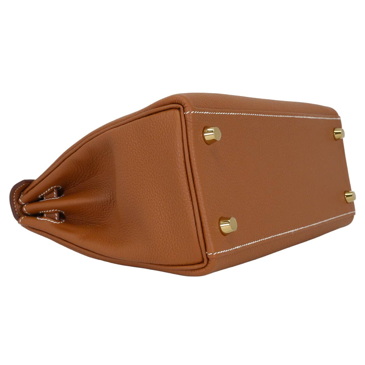HERMES Shoulder bag Kelly25 Retourne Gold Veau Togo Gold HW Stamp G[BRAND NEW][Authentic]