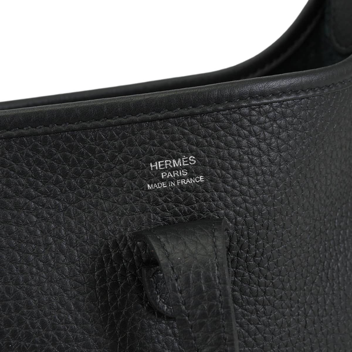 HERMES Shoulder bag Evelyne 23 Noir (Black) Taurillon Clemence Silver HW Stamp G[BRAND NEW][Authentic]
