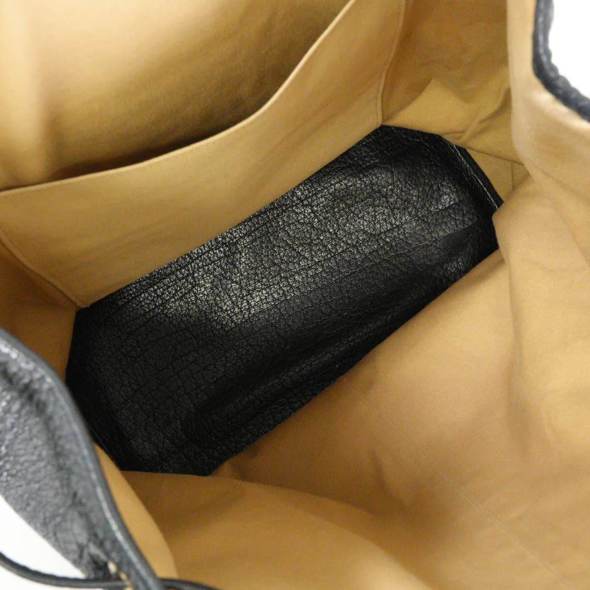 [Pre-loved] HERMES Backpack/daypack/Ruck sack Isabel Vintage Backpack Noir (Black) Chevre Coromandel Gold HW Stamp 〇X[USED SA][Authentic]