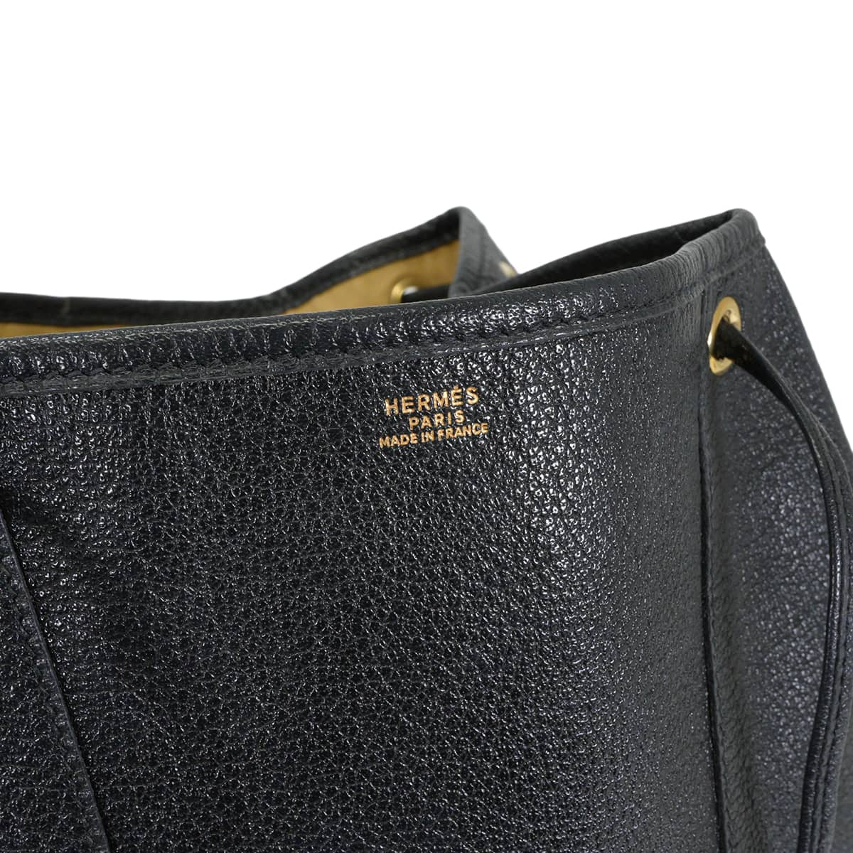 [Pre-loved] HERMES Backpack/daypack/Ruck sack Isabel Vintage Backpack Noir (Black) Chevre Coromandel Gold HW Stamp 〇X[USED SA][Authentic]