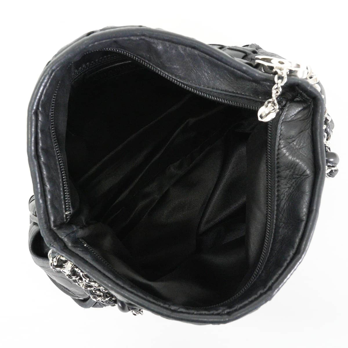 [Pre-loved] CHANEL Shoulder bag Matelasse Side Coco Mark Noir (Black) Lambskin Silver HW A34487[USED AB][Authentic]