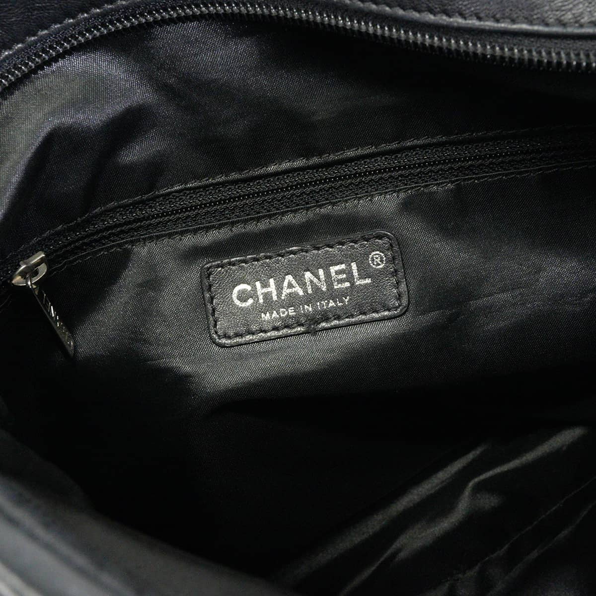 [Pre-loved] CHANEL Shoulder bag Matelasse Side Coco Mark Noir (Black) Lambskin Silver HW A34487[USED AB][Authentic]