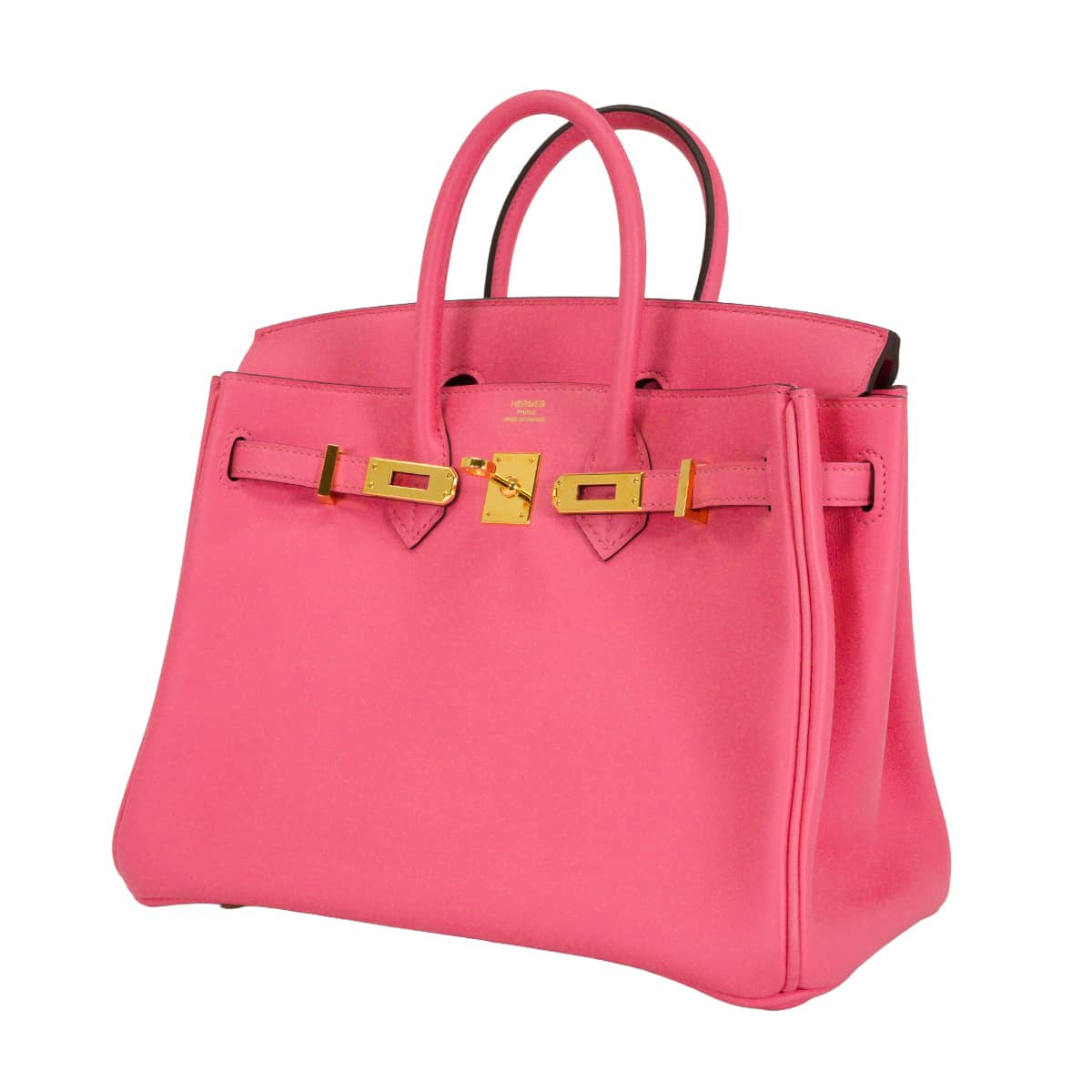 [Pre-loved] HERMES Handbag Birkin25 Rose Azalee Veau Swift Gold HW Stamp A[LIKE NEW][Authentic]