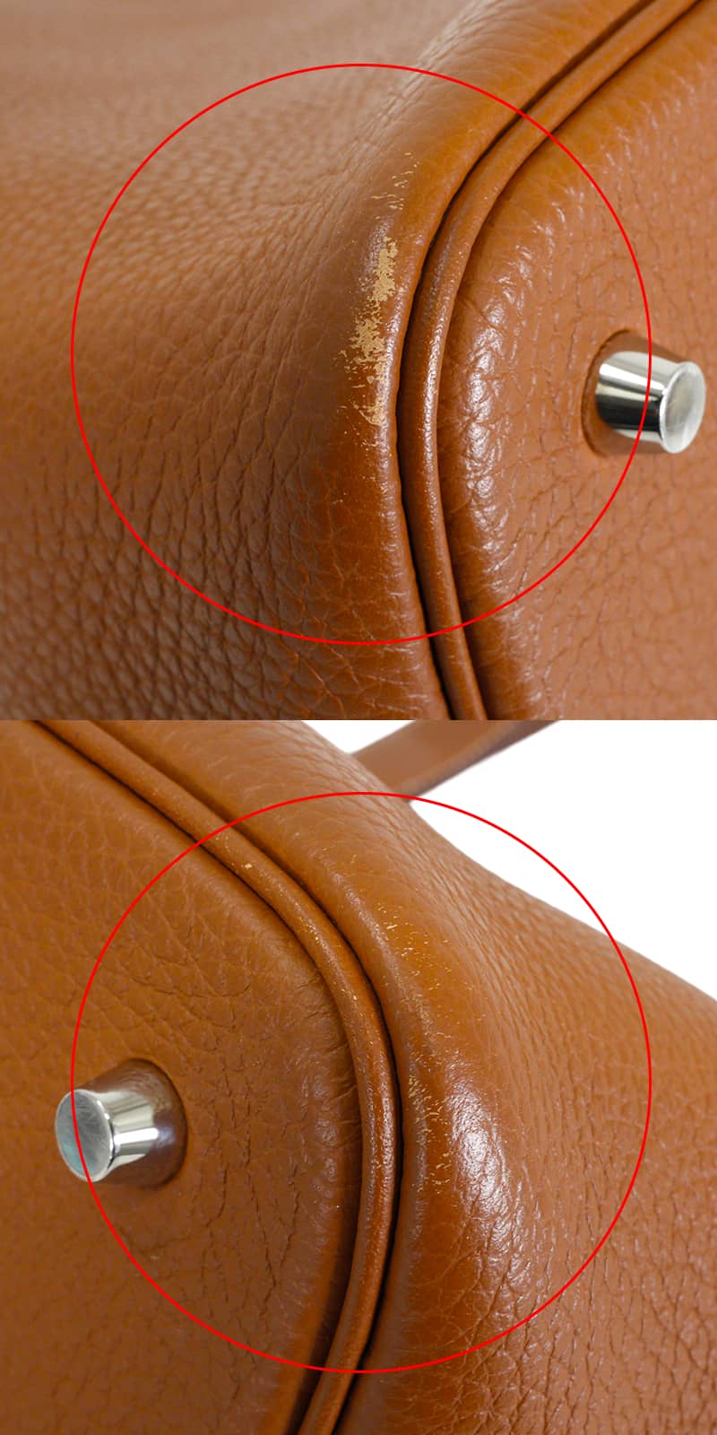 [Pre-loved] HERMES Handbag Picotin Lock 22 MM Gold Taurillon Clemence Silver HW Stamp Z[USED A][Authentic]