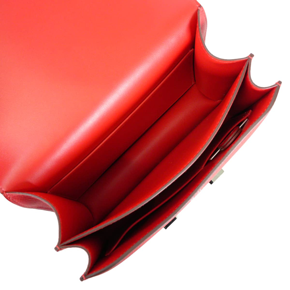 HERMES Shoulder bag Constance 3 18 Miroir Rouge Radieux Veau Epsom/Lacquer Silver HW Stamp G[EXCELLENT][Authentic]