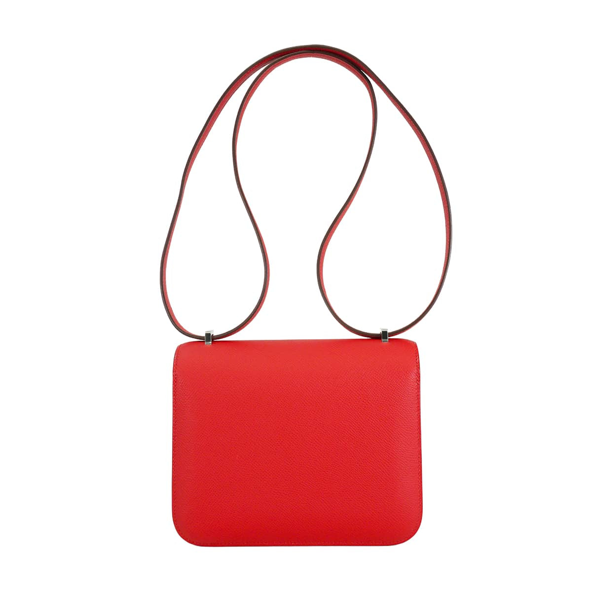 HERMES Shoulder bag Constance 3 18 Miroir Rouge Radieux Veau Epsom/Lacquer Silver HW Stamp G[EXCELLENT][Authentic]