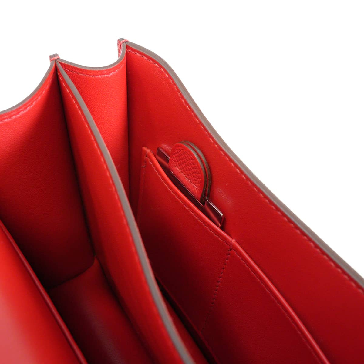 HERMES Shoulder bag Constance 3 18 Miroir Rouge Radieux Veau Epsom/Lacquer Silver HW Stamp G[EXCELLENT][Authentic]