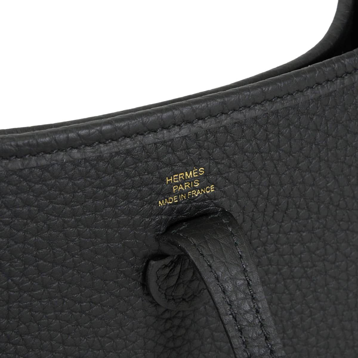 HERMES Shoulder bag Evelyne 16 TPM Short Noir (Black) Taurillon Clemence Gold HW Stamp G[BRAND NEW][Authentic]