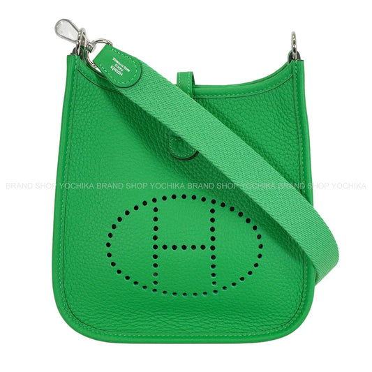HERMES Shoulder bag Evelyne 16 TPM Bambou Taurillon Clemence Silver HW Stamp K[EXCELLENT][Authentic]
