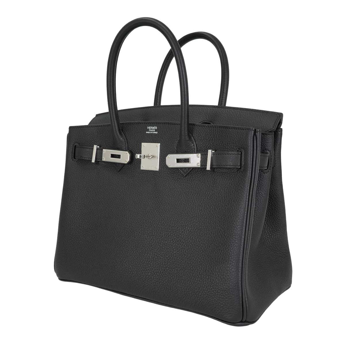 HERMES Handbag Birkin30 Noir (Black) Veau Togo Silver HW Stamp G[BRAND NEW][Authentic]