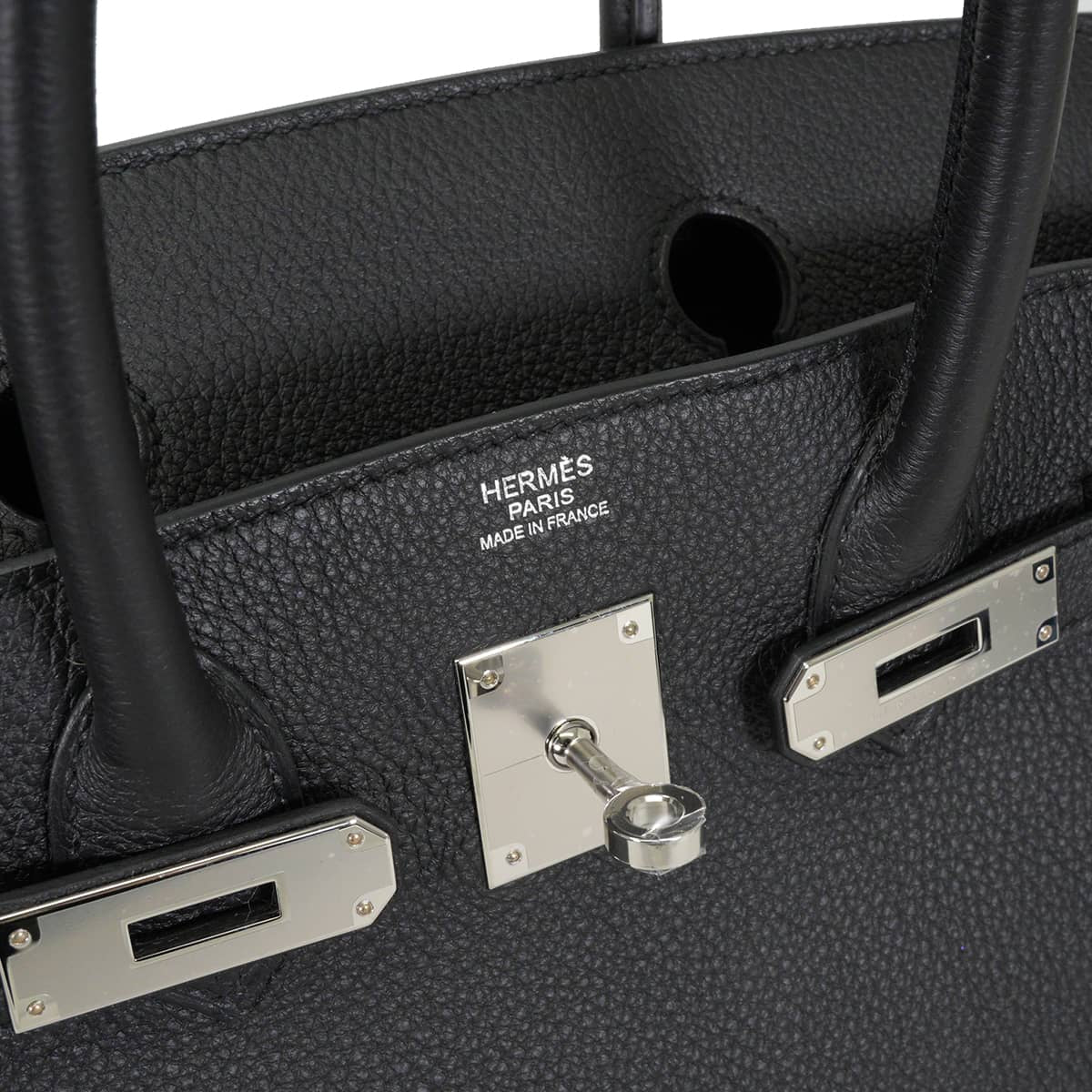 HERMES Handbag Birkin30 Noir (Black) Veau Togo Silver HW Stamp G[BRAND NEW][Authentic]