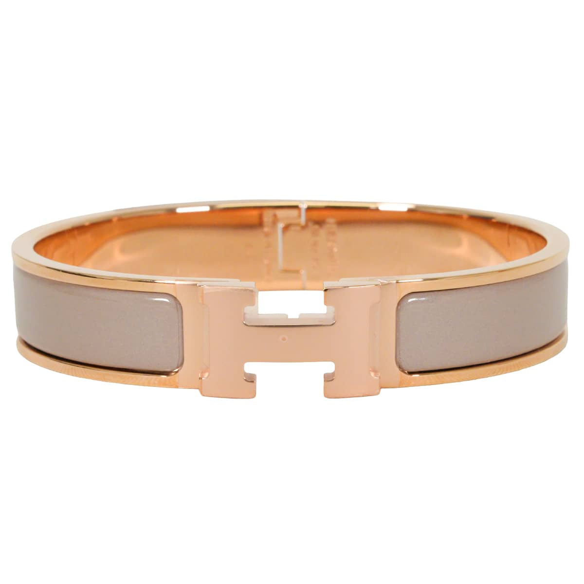 HERMES bracelet Clic H PM Marron Grace Rose Gold plated Rose Gold HW[BRAND NEW][Authentic]