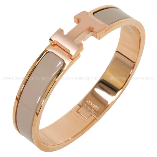 HERMES bracelet Clic H PM Marron Grace Rose Gold plated Rose Gold HW[BRAND NEW][Authentic]