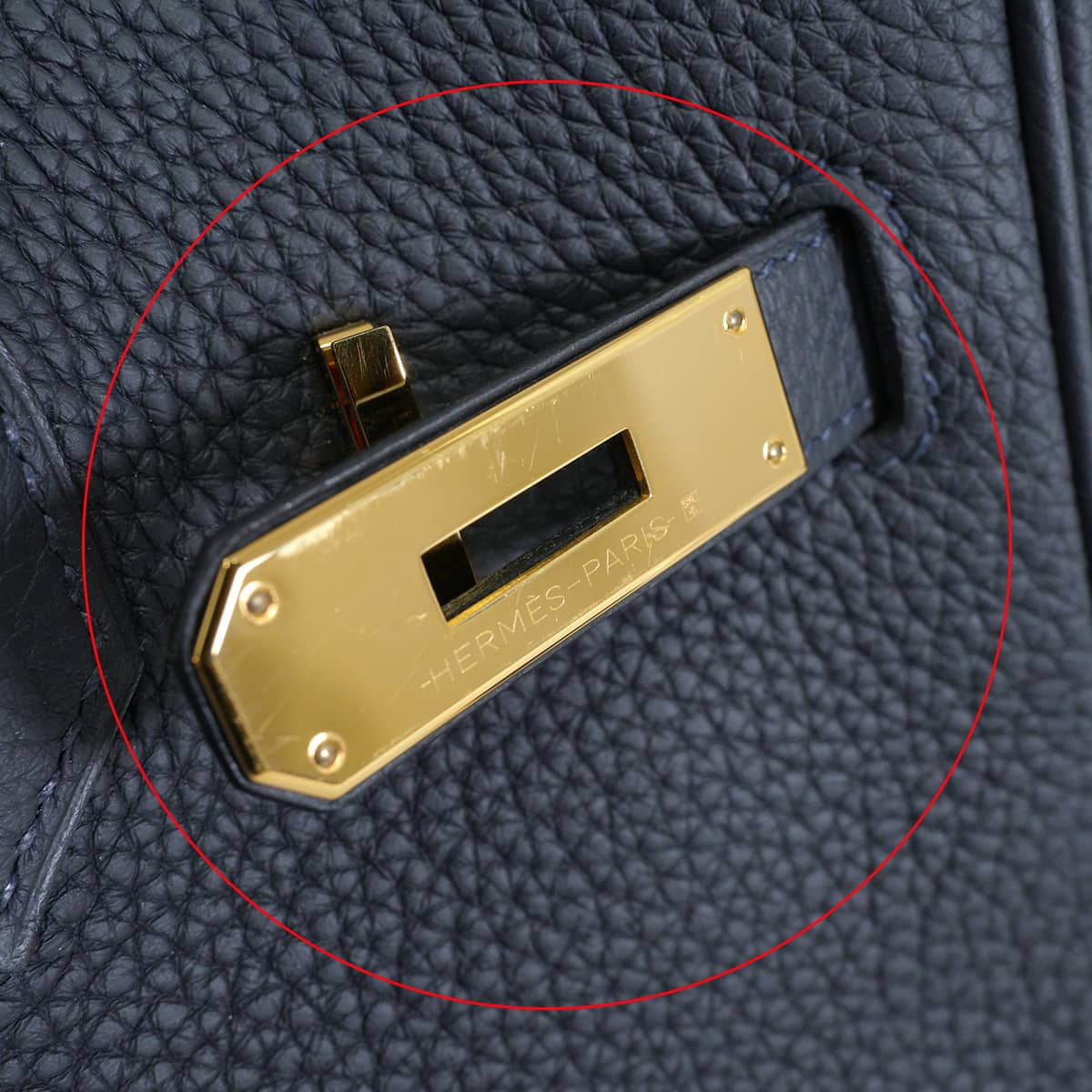 [Pre-loved] HERMES Handbag Birkin30 Blue Indigo Veau Togo Gold HW Stamp U[LIKE NEW][Authentic]
