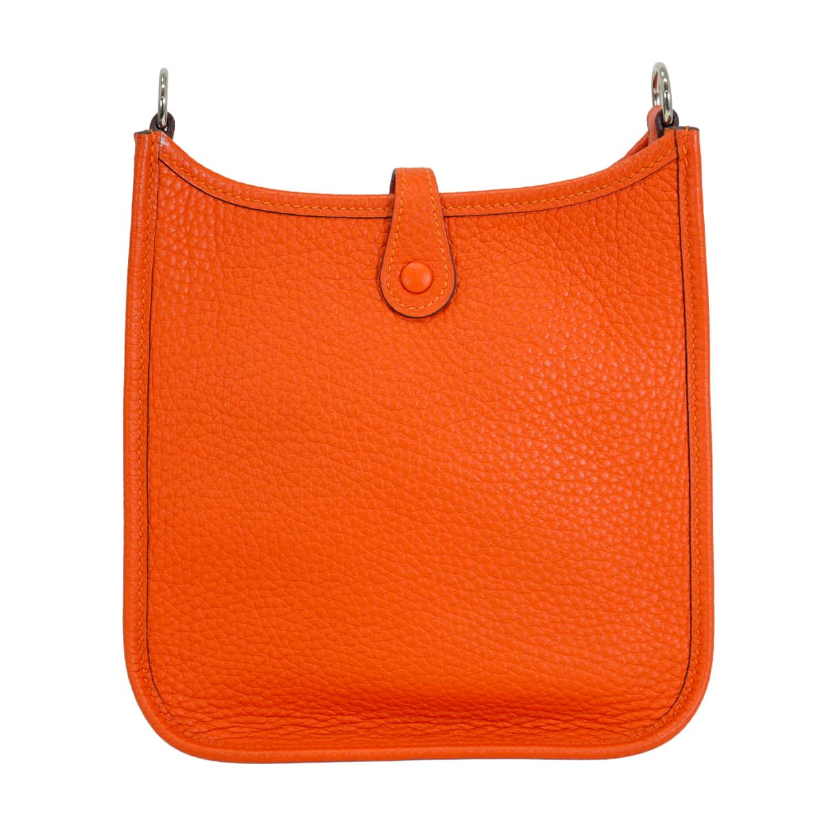 HERMES Shoulder bag Evelyne 16 TPM Feu Orange Taurillon Clemence Silver HW Stamp U[EXCELLENT][Authentic]