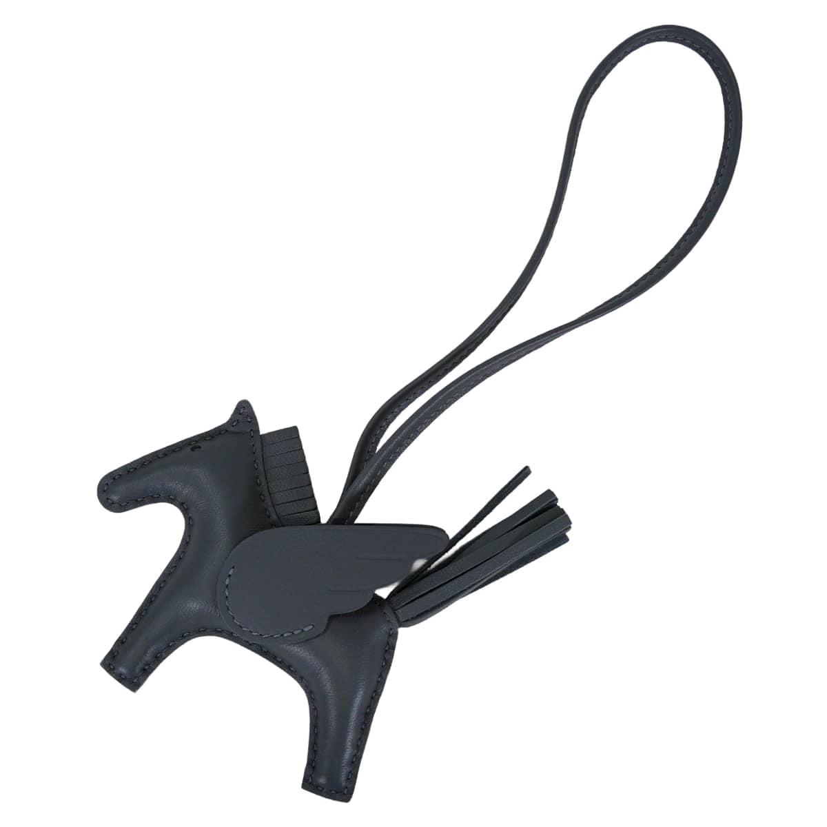 HERMES bag charm Rodeo Pegasus PM So Ardoise Ardoise Agneau Milo/Veau Swift Stamp W[EXCELLENT][Authentic]