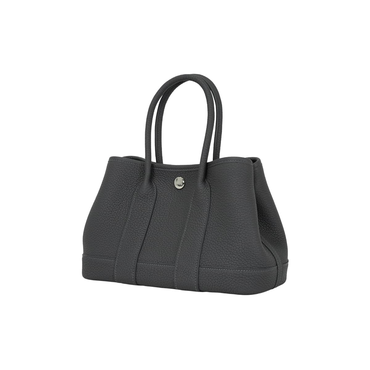HERMES Handbag Neo Garden Party 23 Ardoise Veau Negonda Silver HW Stamp K[BRAND NEW][Authentic]