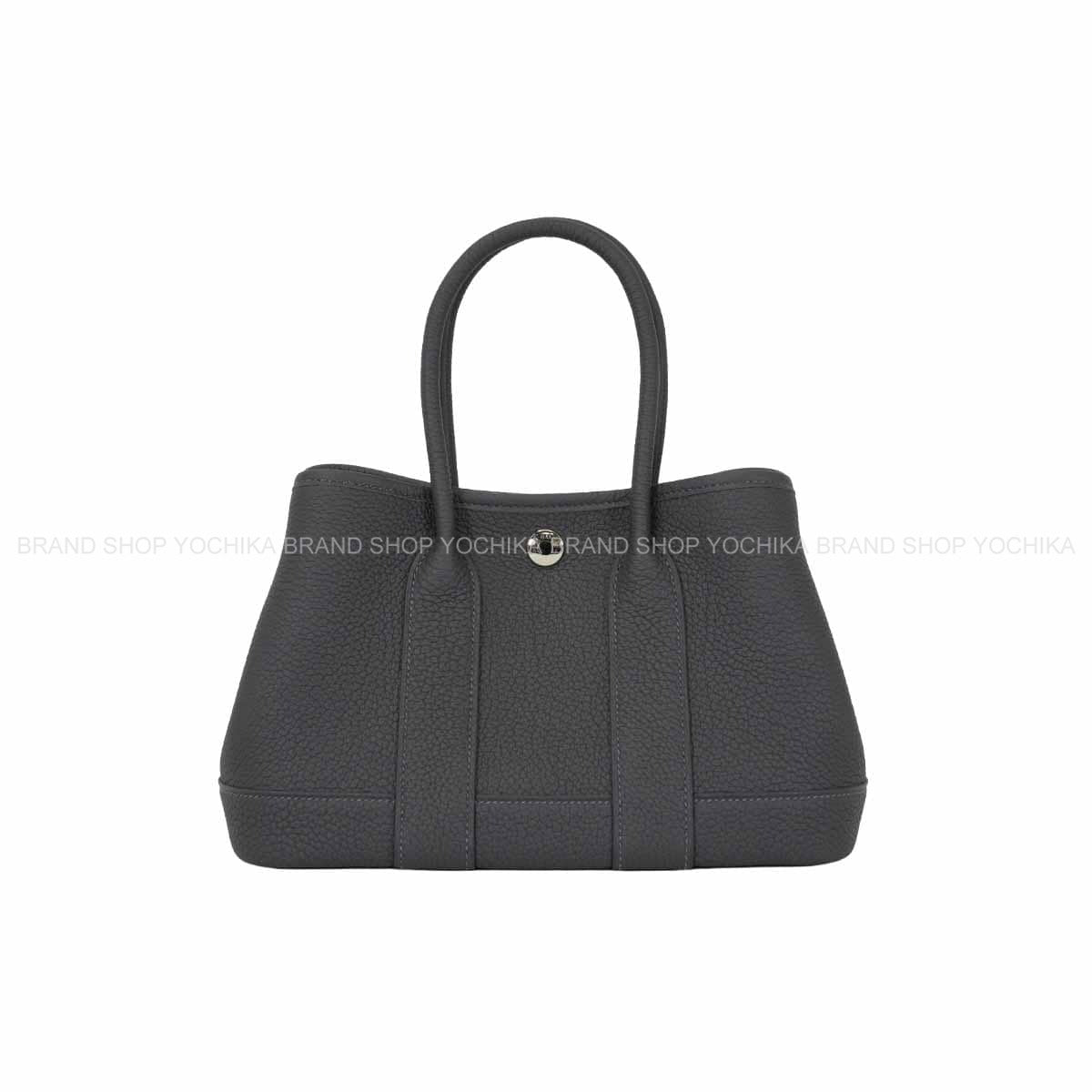 HERMES Handbag Neo Garden Party 23 Ardoise Veau Negonda Silver HW Stamp K[BRAND NEW][Authentic]