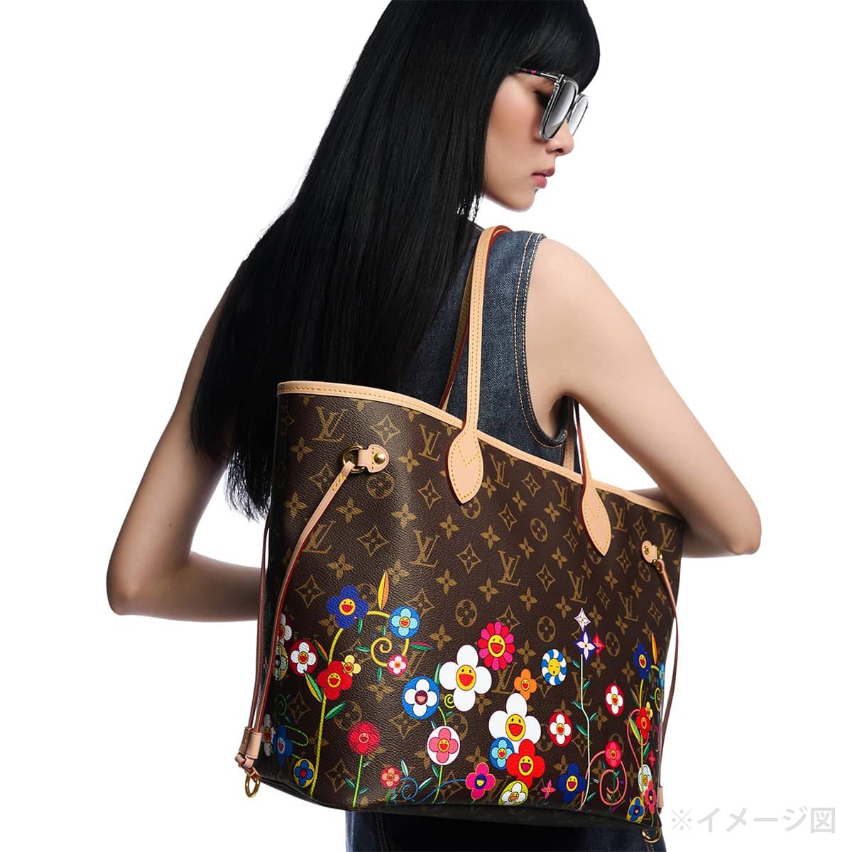 LOUIS VUITTON tote bag LV×TM Takashi Murakami Neverfull MM Multicolor PVC coated canvas Gold HW M13271[BRAND NEW][Authentic]