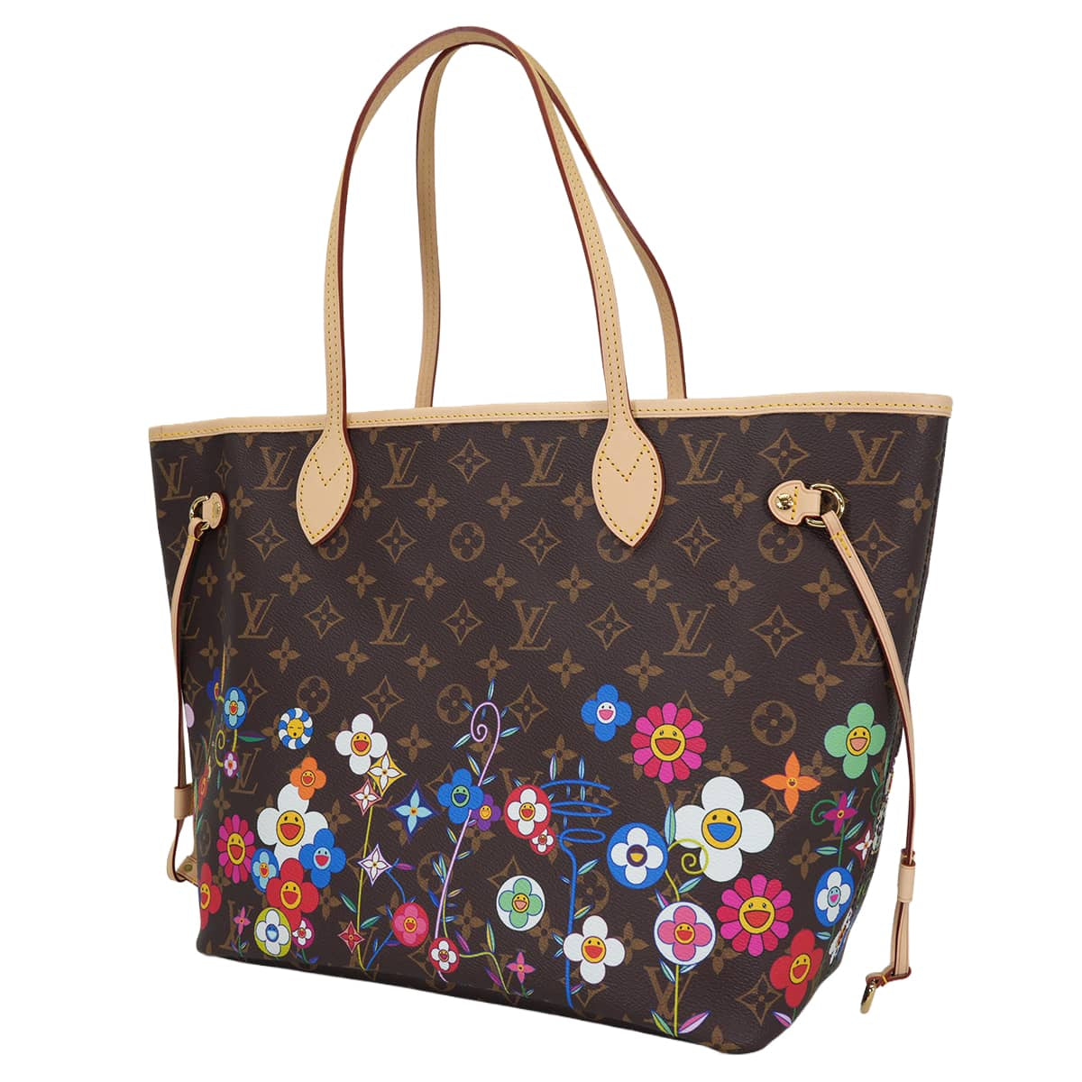 LOUIS VUITTON tote bag LV×TM Takashi Murakami Neverfull MM Multicolor PVC coated canvas Gold HW M13271[BRAND NEW][Authentic]