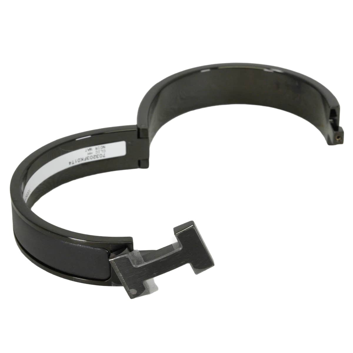 HERMES bracelet Click HH Saw Black #T4 Noir (Black) Black Plated Black HW 703203FK01T4[BRAND NEW][Authentic]
