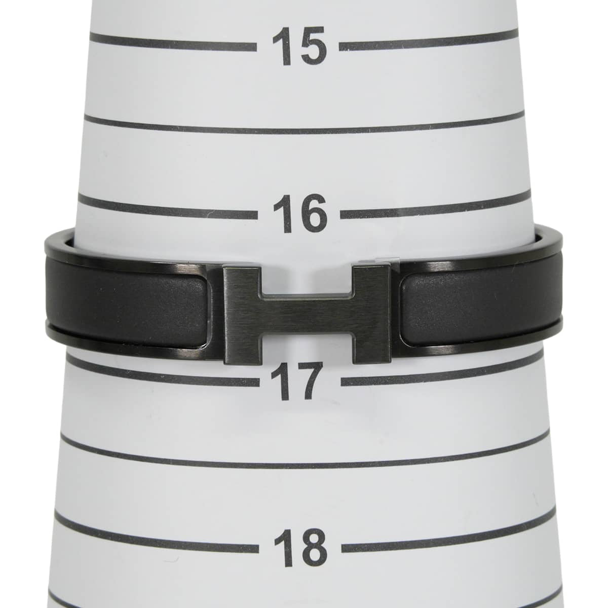 HERMES bracelet Click HH Saw Black #T4 Noir (Black) Black Plated Black HW 703203FK01T4[BRAND NEW][Authentic]