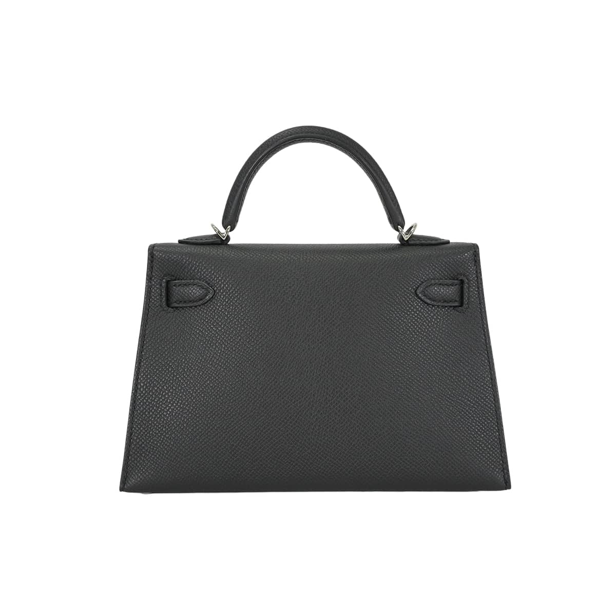 HERMES Shoulder bag Kelly mini 2 Kelly20 Noir (Black) Veau Epsom Silver HW Stamp G[EXCELLENT][Authentic]
