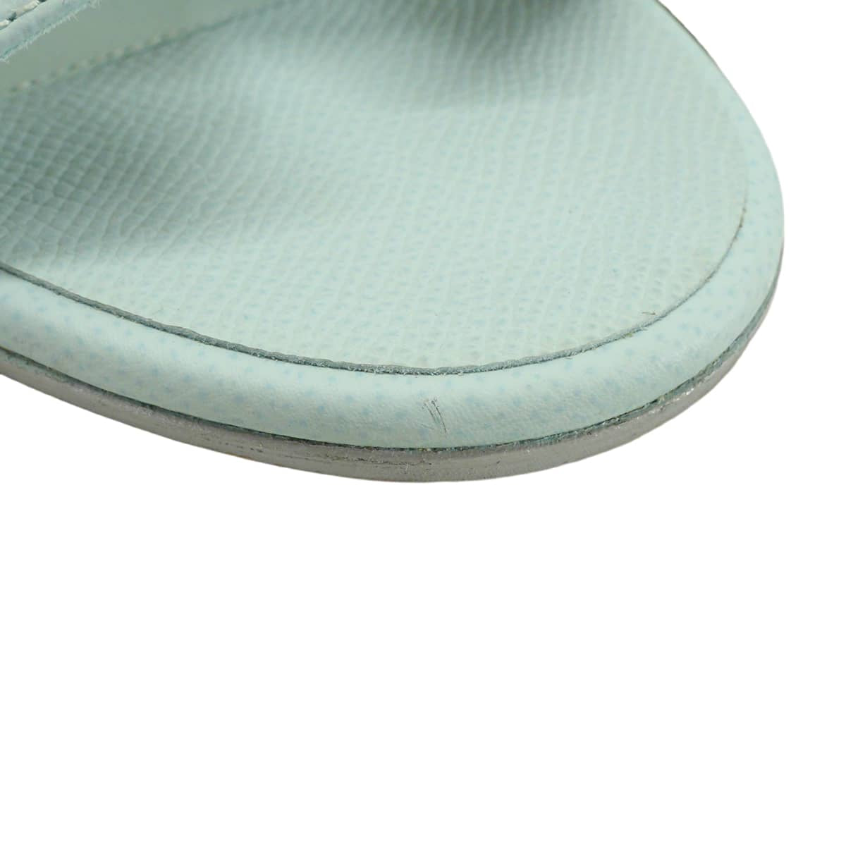 [Pre-loved] HERMES sandals OASIS Aqua Veau Epsom Carf ＃38[LIKE NEW][Authentic]