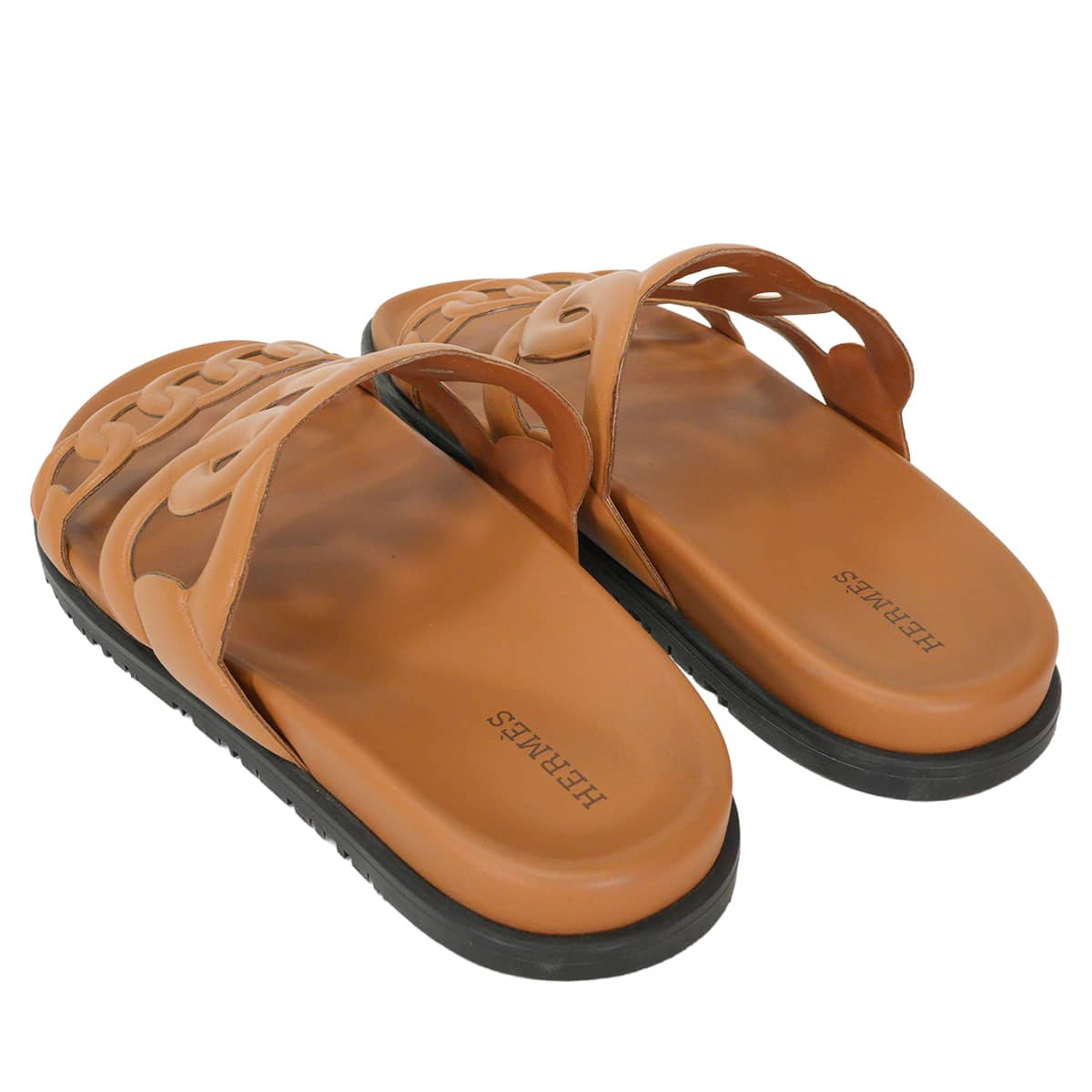 [Pre-loved] HERMES sandals Extra Gold Carf #39[LIKE NEW][Authentic]