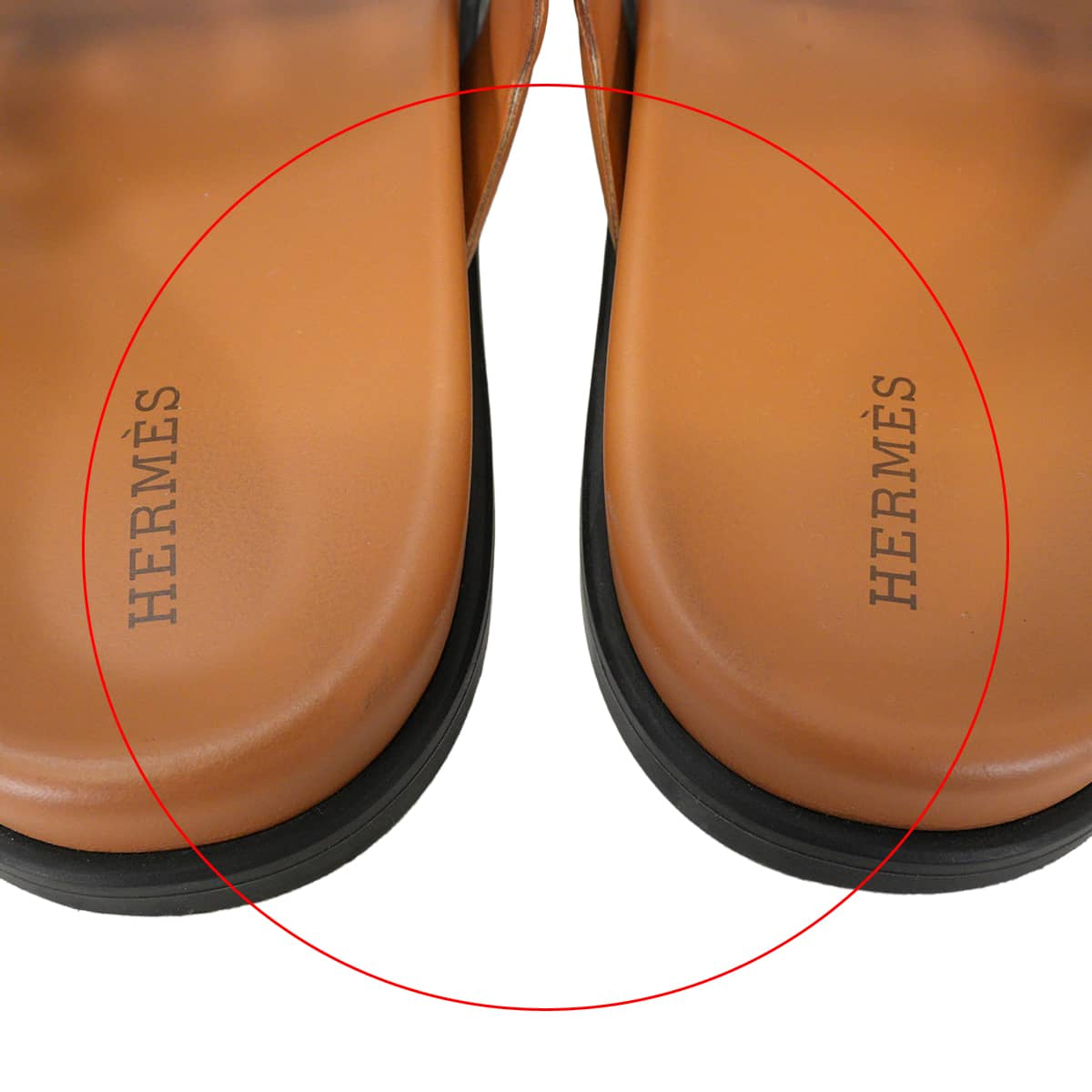 [Pre-loved] HERMES sandals Extra Gold Carf #39[LIKE NEW][Authentic]
