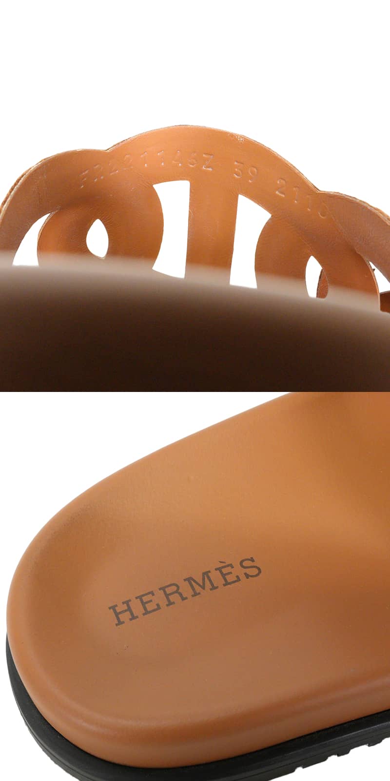 [Pre-loved] HERMES sandals Extra Gold Carf #39[LIKE NEW][Authentic]
