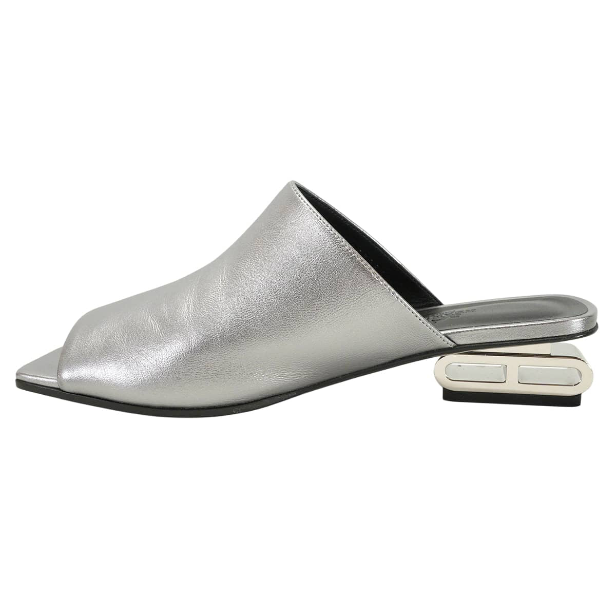 [Pre-loved] HERMES sandals IDOLE Argente (Metallic Silver) Chevre #39 Silver HW[LIKE NEW][Authentic]