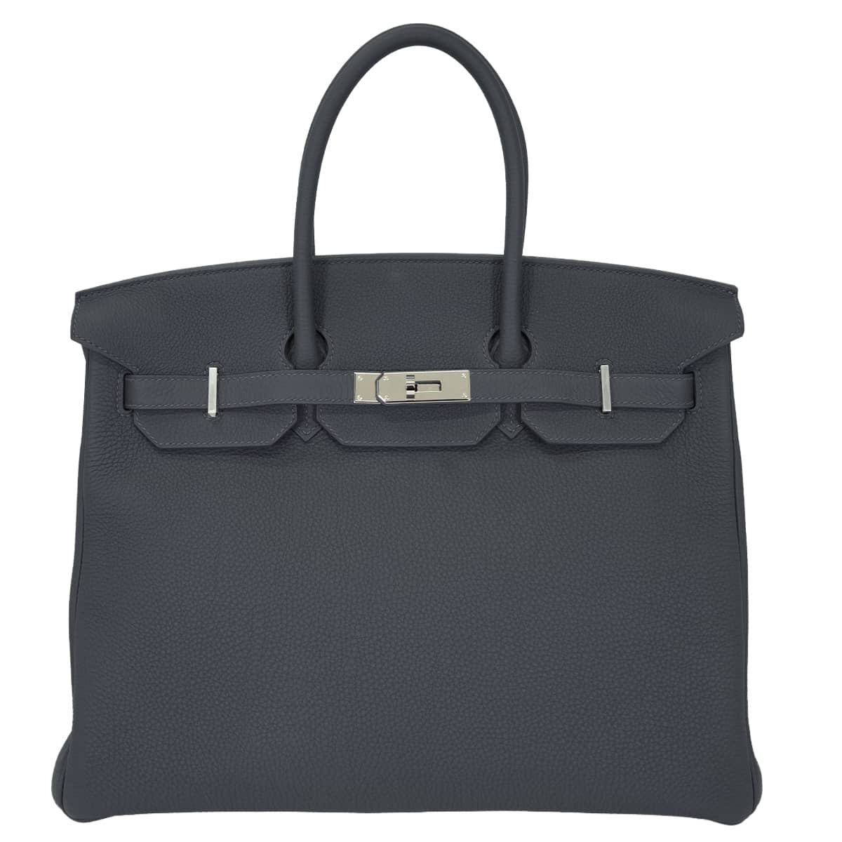 [Pre-loved] HERMES Handbag Birkin35 Ardoise Veau Togo Silver HW Stamp K[LIKE NEW][Authentic]