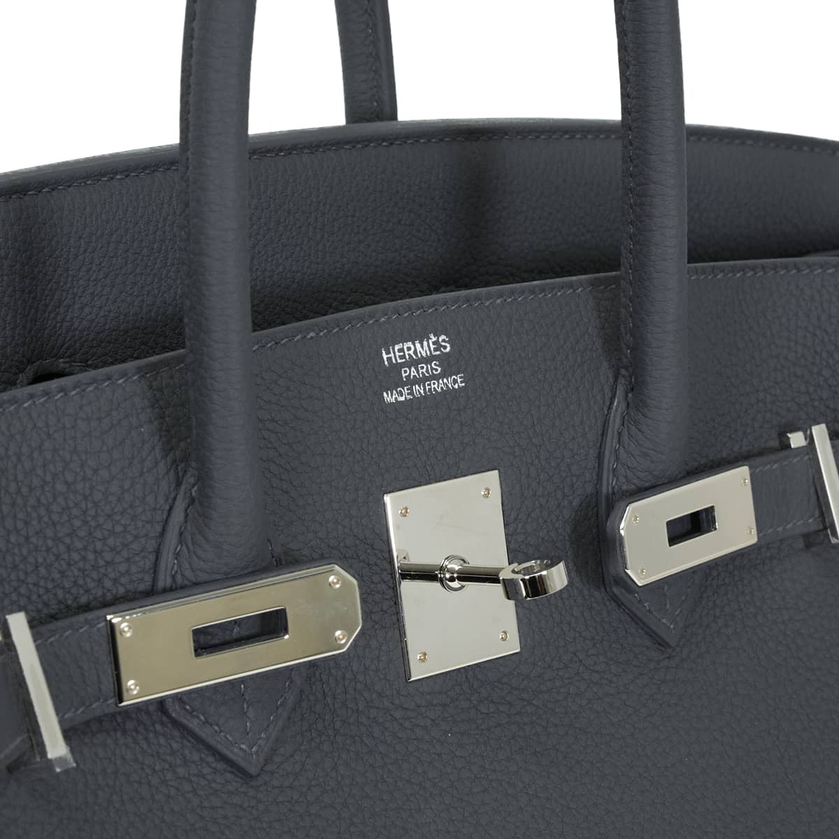 [Pre-loved] HERMES Handbag Birkin35 Ardoise Veau Togo Silver HW Stamp K[LIKE NEW][Authentic]
